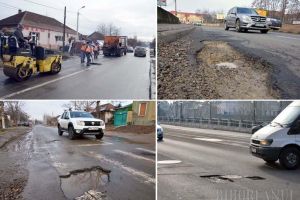 S-au „dezgheţat” gropile! Străzile din Oradea s-au umplut de gropi, spre revolta şoferilor, dar şi a pietonilor (FOTO)