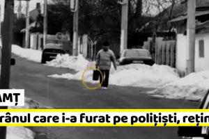 NEAMȚ: Bătrânul care i-a furat pe poliţişti, reţinut. Riscă să stea după gratii