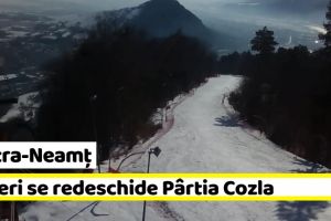 Piatra-Neamţ: Vineri se redeschide Pârtia Cozla