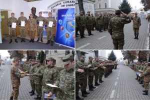 FOTO: Militari din Batalionul 136 Geniu „Apulum” recompensaţi de statul major al forţelor terestre